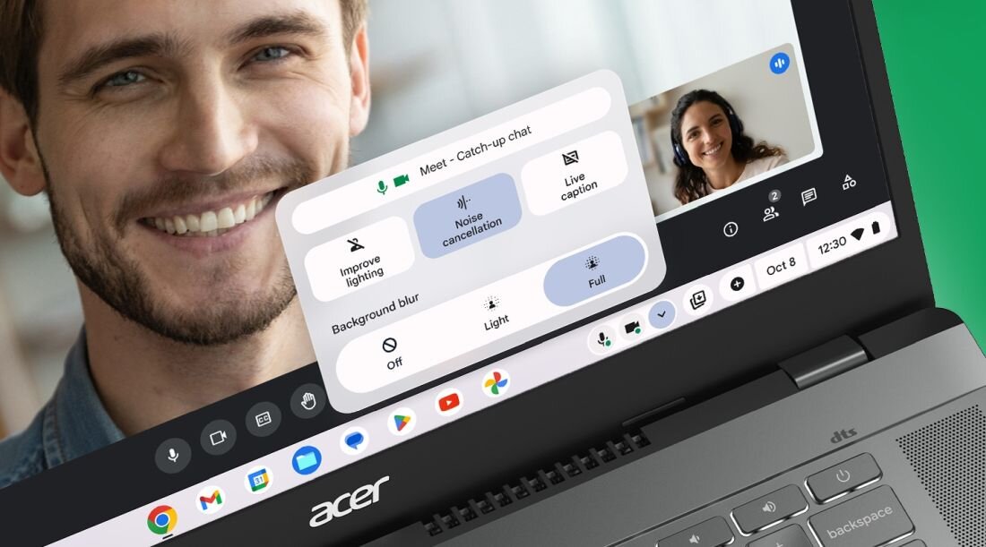 Laptop ACER Chromebook Plus 515 - Krystalicznie czyste rozmowy