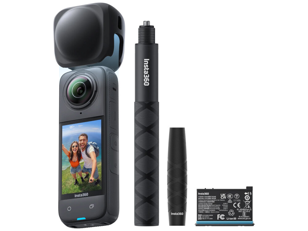 Kamera sportowa INSTA360 X4 - zestaw elementy wyposazenia
