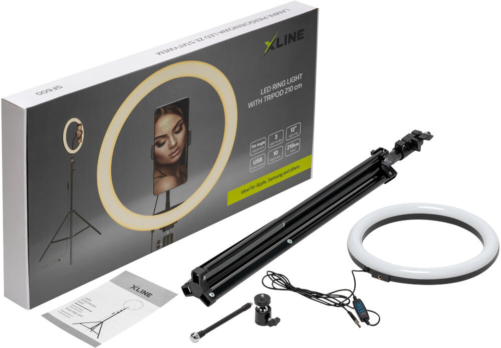 Lampa pierścieniowa XLINE SF600 elementy zestaw