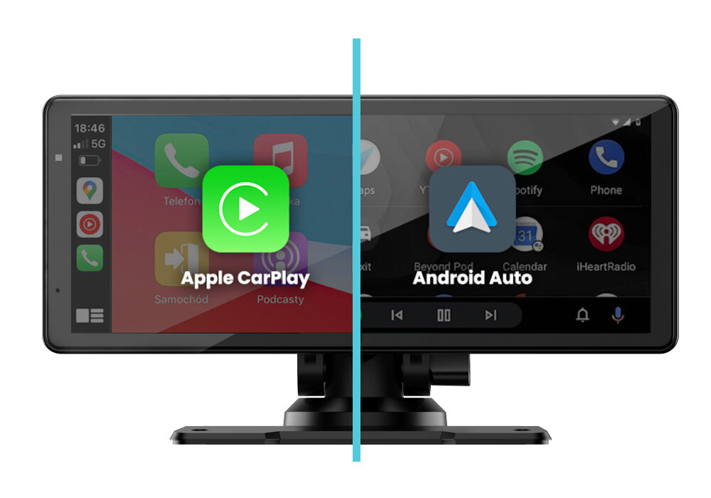Stacja multimedialna do samochodu Nexadio CC250 CarPlay Android Auto - nawigacja z podzielonym ekranem apple car play android auto