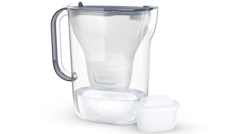 Dzbanek filtrujący BRITA Style Essential Grafitowy + Wkład Maxtra Pro Pure Performance dostęp do smacznej wody, zdrowie, wygoda, oszczędność