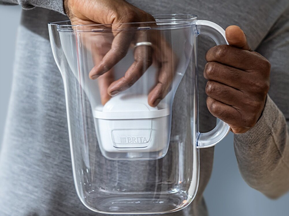 Dzbanek filtrujący BRITA Style Essential Grafitowy + Wkład Maxtra Pro Pure Performance wolne od BPA, można myć w zmywarce