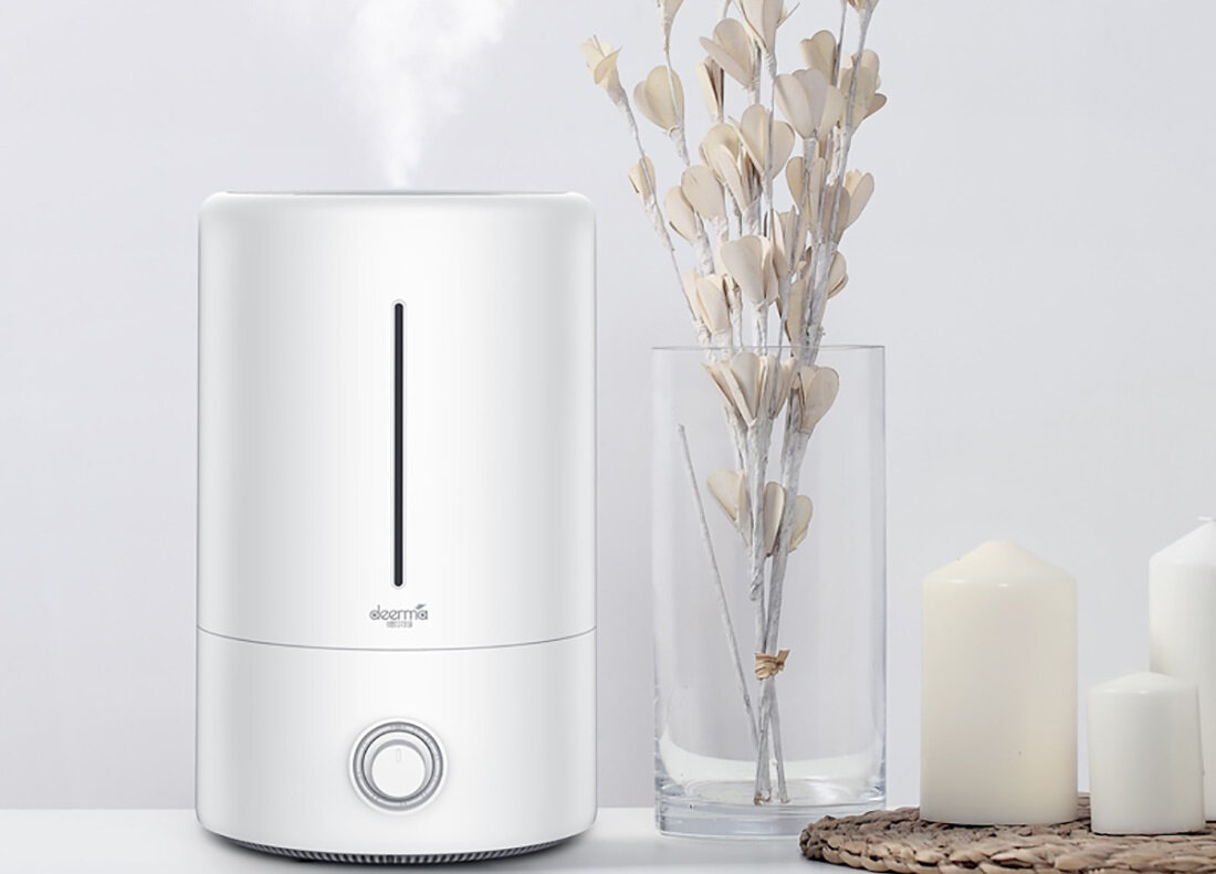 Nawilzacz ultradzwiekowy DEERMA F628W swiatlo UV gruntowne oczyszczanie w 360° odpowiednie nawilzenie bez osadzania wilgoci na meblach