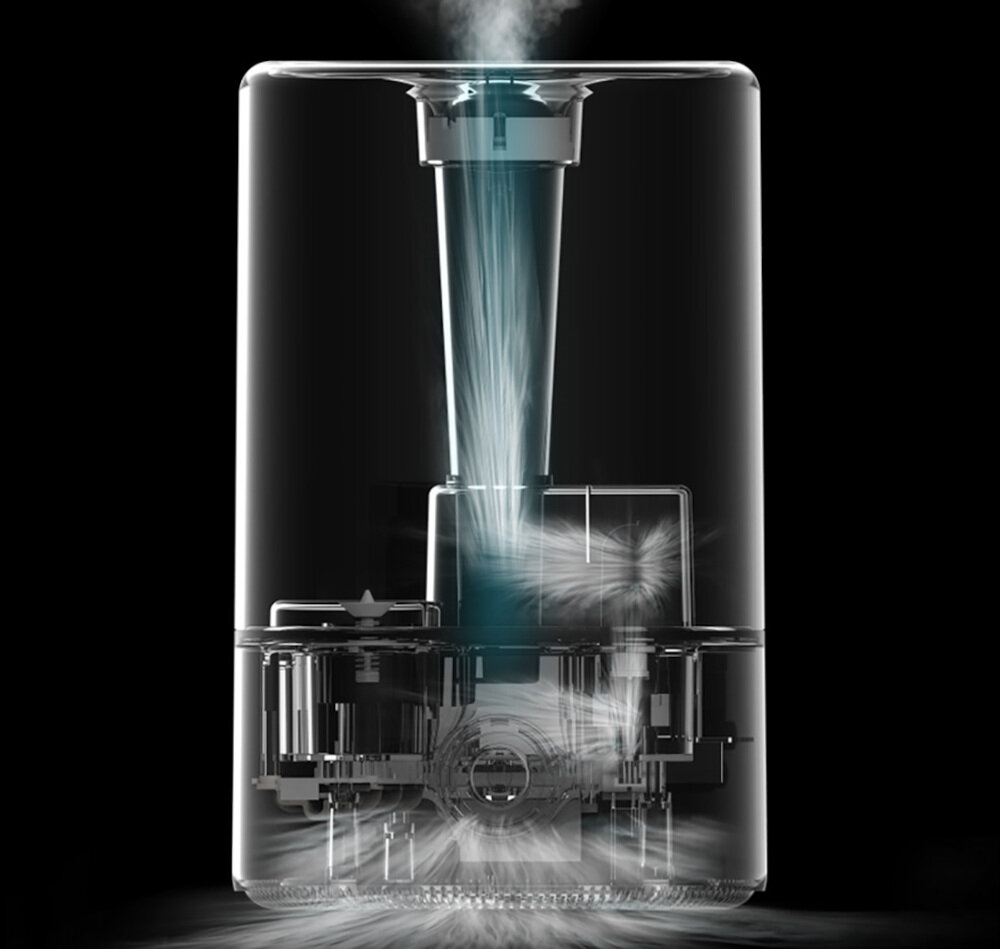 Nawilzacz ultradzwiekowy DEERMA F628W skuteczna lampa UV woda jest nieskazitelnie czysta i bezpieczna dla zdrowia