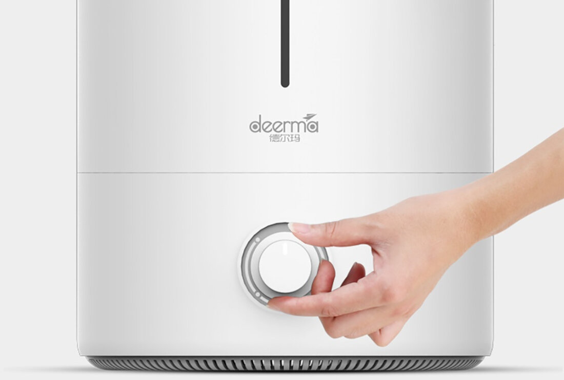 Nawilzacz ultradzwiekowy DEERMA F628W obsluga jest niezwykle prosta pokretlo sterujace dostosowanie