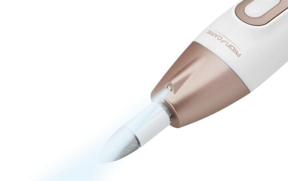 PROFICARE-PC-MPS-3004 zestaw manicure pedicure pielęgnacja dłonie stopy przewód spiralny elektroniczna kontrola prędkości obroty prawo ledwo wygodna praca zasilanie sieciowe światło