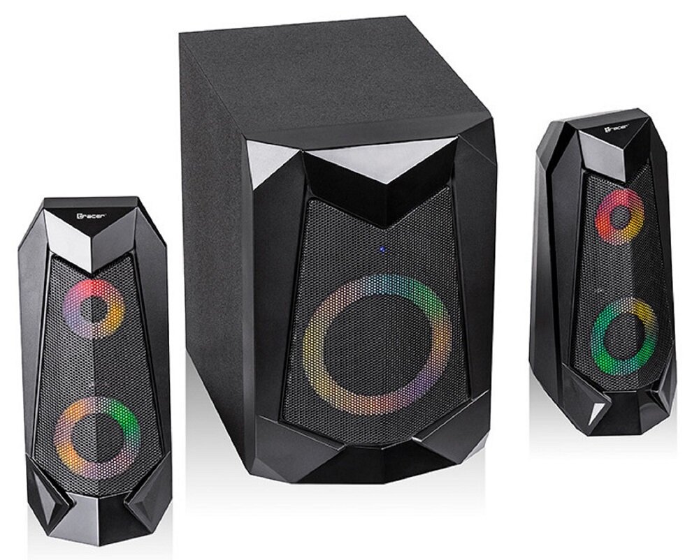 Głośniki TRACER Hi-Cube BT RGB Flow duża moc 20W realistyczne brzmienie