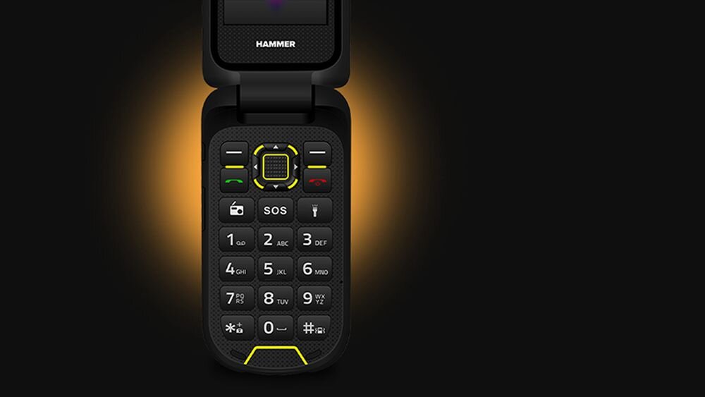 Telefon MYPHONE Hammer Bow LTE    bateria zasilanie łączność ładowanie baza wyświetlacz klawiatura czuwanie dzwonienie dzwonki przewód słuchawka numery funkcje opis cechy