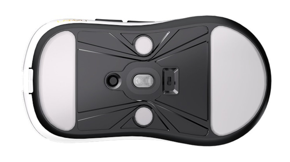 LAMZU Inca wadze 40 g Maya X Lekka konstrukcja dynamicznych rozgrywkach - mysz od spodu na białym tle