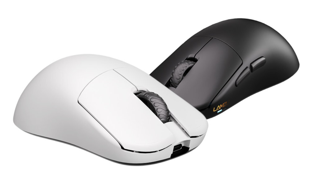 LAMZU Inca dwóch wersjach kolorystycznych czarnej, białej - dwie wersje kolorystyczne myszki