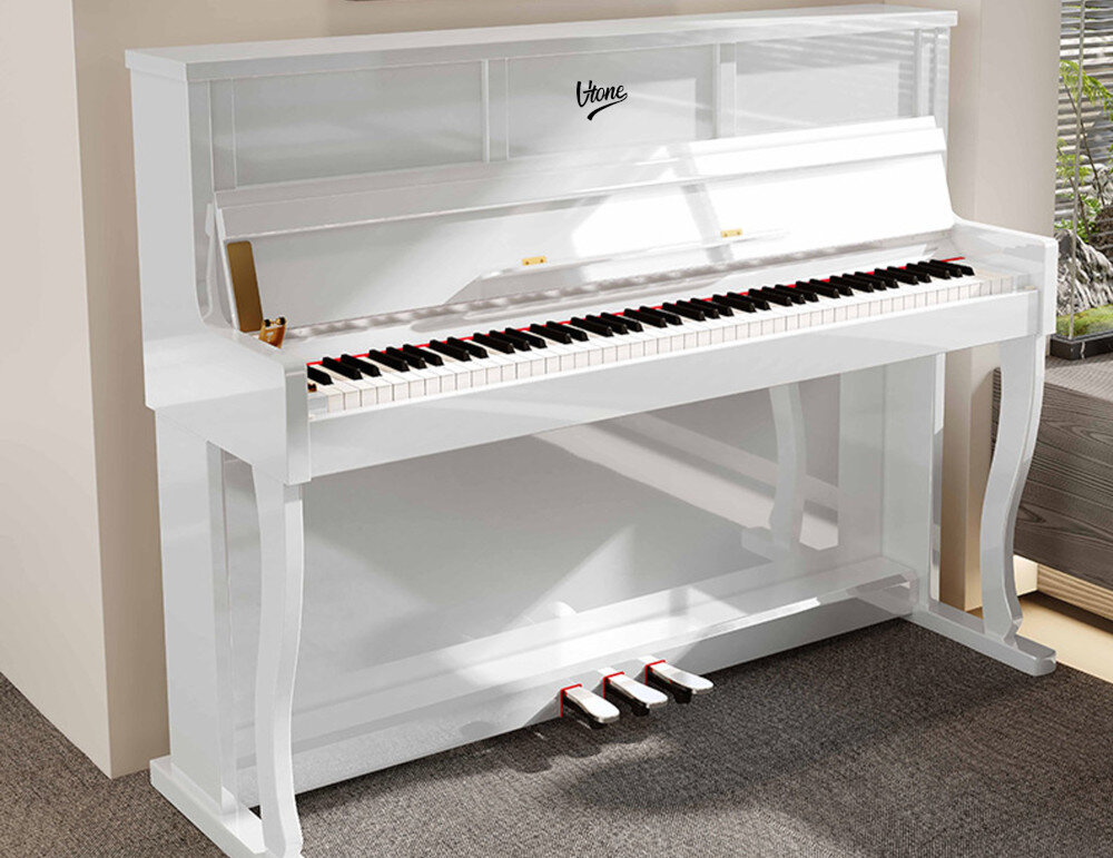 V-TONE BL-980 progresywna klawiatura młoteczkowa 88 klawiszy 81-głosowa polifonia, pianino stojace w pomieszczeniu