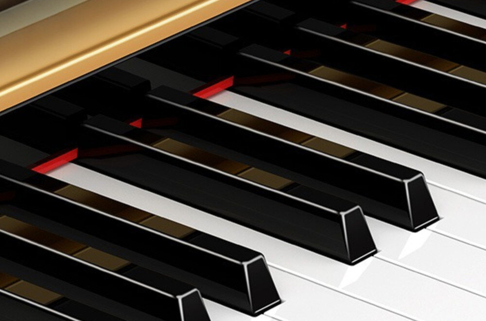 V-TONE BL-980 WH trzy pedały una corda forte sostenuto ekspresja dźwięku, kadr na klawisze pianina