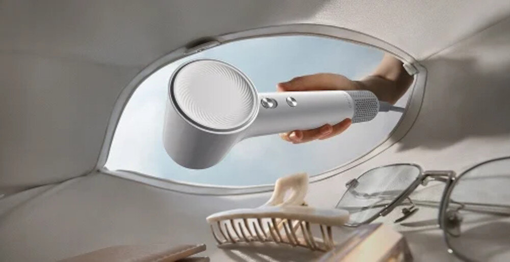 uszarka DREAME AHG11A Mini Fioletowy 1200W forma do podróży wymiary ułatwienie zadbany wygląd 