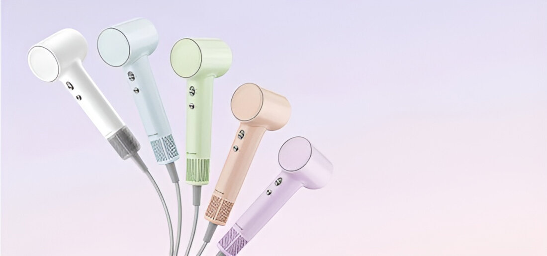 Suszarka DREAME AHG11A Mini Niebieski 1200W wygląd prezentacja wizualizacja design Pielęgnacja Twoich włosów