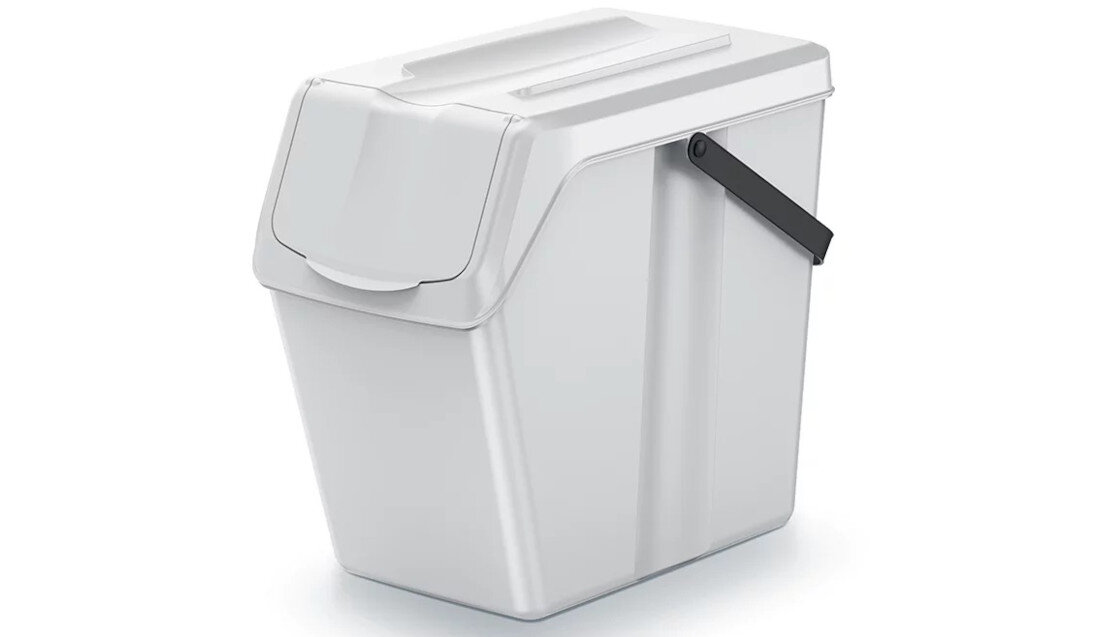 Kosz na śmieci KEDEN SORTIBOX ISWB25 25L Popielaty trwałość materiału z materiału częściowo pochodzącego z recyklingu ochrona środowiska wymiary pojemność waga