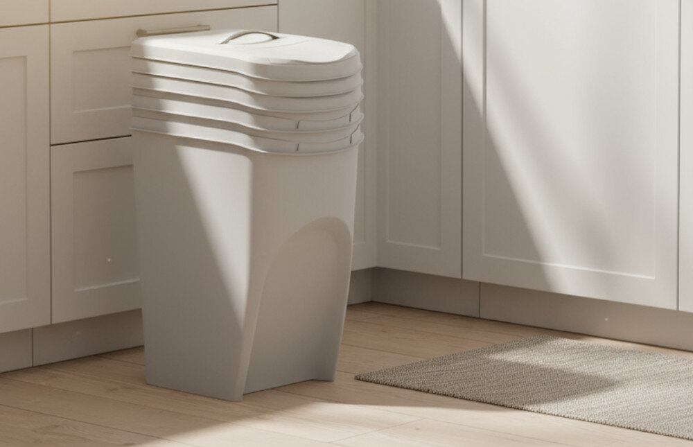 Kosz na śmieci KEDEN SORTIBOX ISWB25S3-405U 3x25L design prezentacja wizualizacja wygląd Wygodna segregacja odpadów