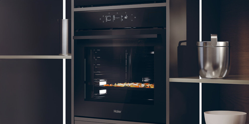 PIEKARNIK HAIER H6 ID46G3SHTB SERIA 4 Bez podgrzewania wstępnego NoPreheat natychmiastowe rozpoczęcie pieczenia NoPreheat oszczędności