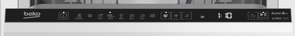 BEKO wygodny panel sterowania program zmywanie pokrętło funkcja zabrudzenie ikonki
