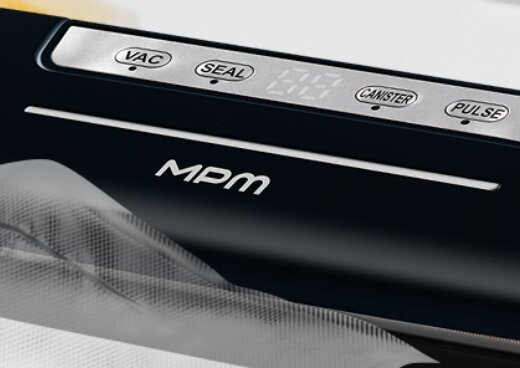 Zbliżenie na panel sterujący zgrzewarki próżniowej  MPZ-02.