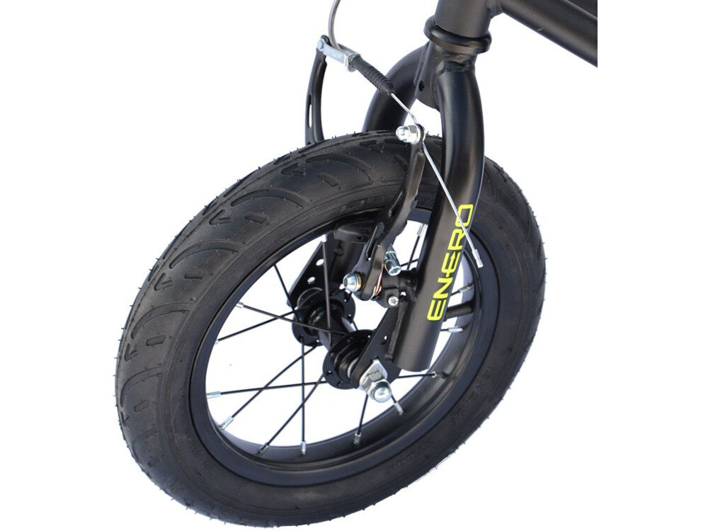 Hulajnoga ENERO Matrix jakość podróżowania 2 pompowanych kół 12 cali łożyska kulkowe zawory Schrader