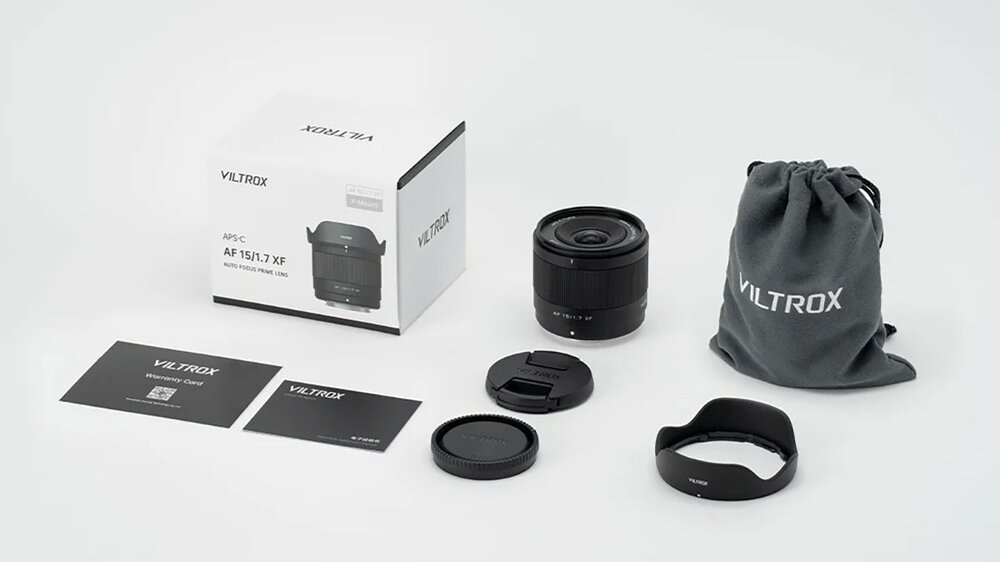 Obiektyw VILTROX AF 15mm f-1.7 zestaw