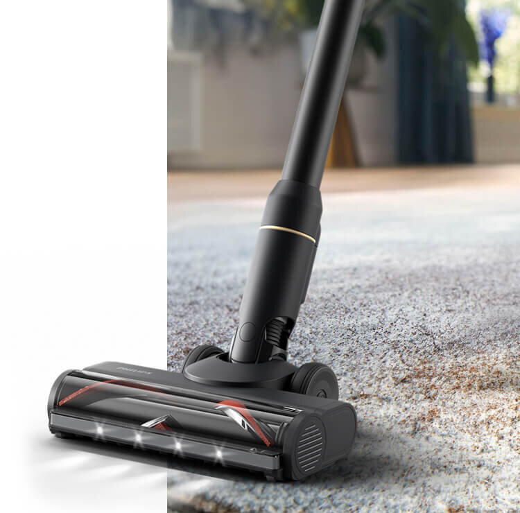 Odkurzacz pionowy z podświetleniem LED