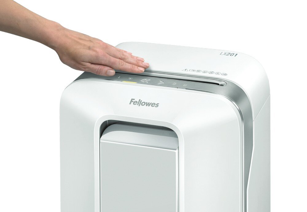 Niszczarka FELLOWES LX201 IntelliBar czujniki funkcje rozwiązania