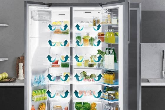 Samsung Chłodne powietrze w każdym zakamarku lodówki! All-Around Cooling