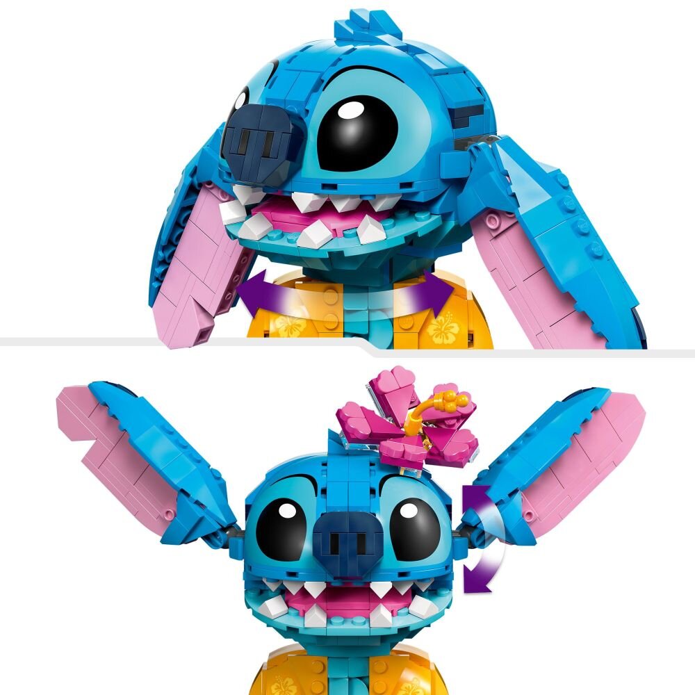 LEGO 43249 Disney Stitch klocki elementy zabawa łączenie figurki akcesoria figurka zestaw