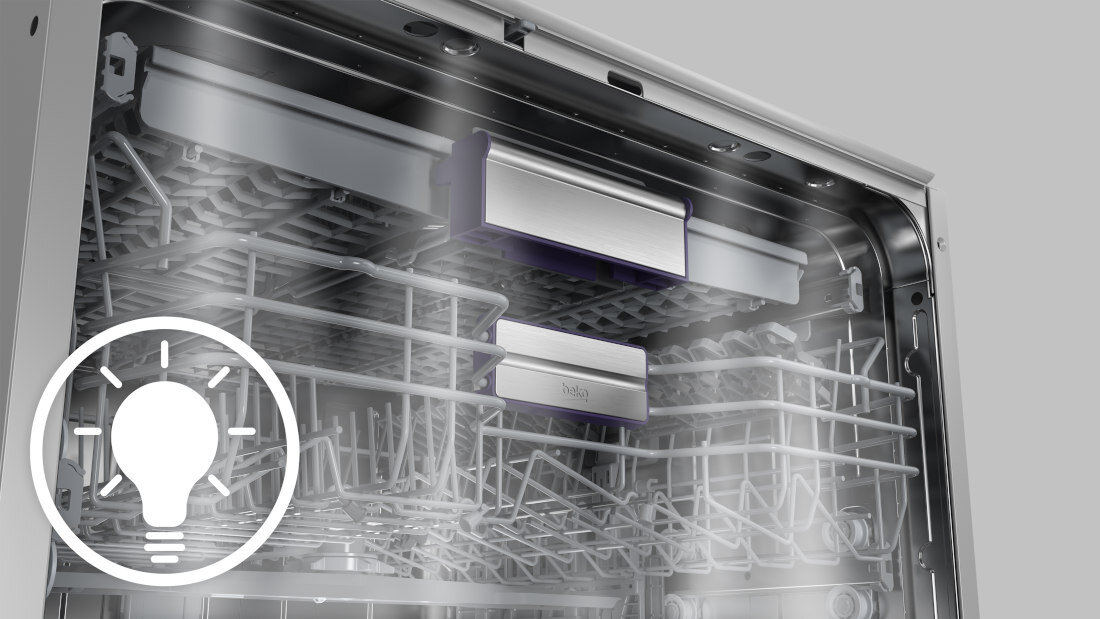 Zmywarka BEKO BDIN38646MD oswietlenie wnetrza