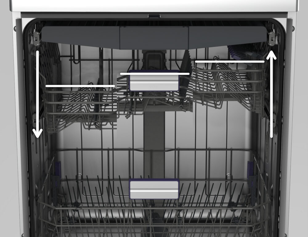 Zmywarka BEKO BDIN38646MD Trzypoziomowy System Acrobat