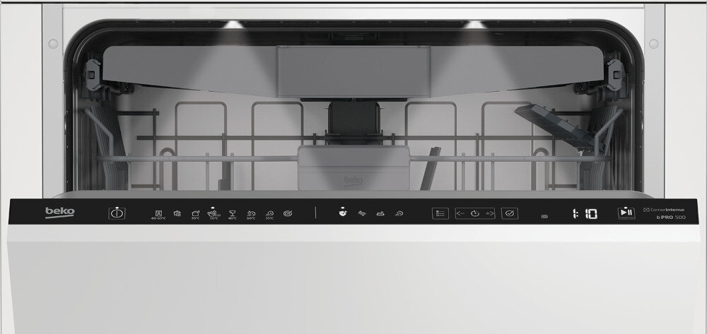 ZMYWARKA BEKO BDIN38550C panel sterowania programy funkcje wybór wyświetlacz LED przyciski interfejs