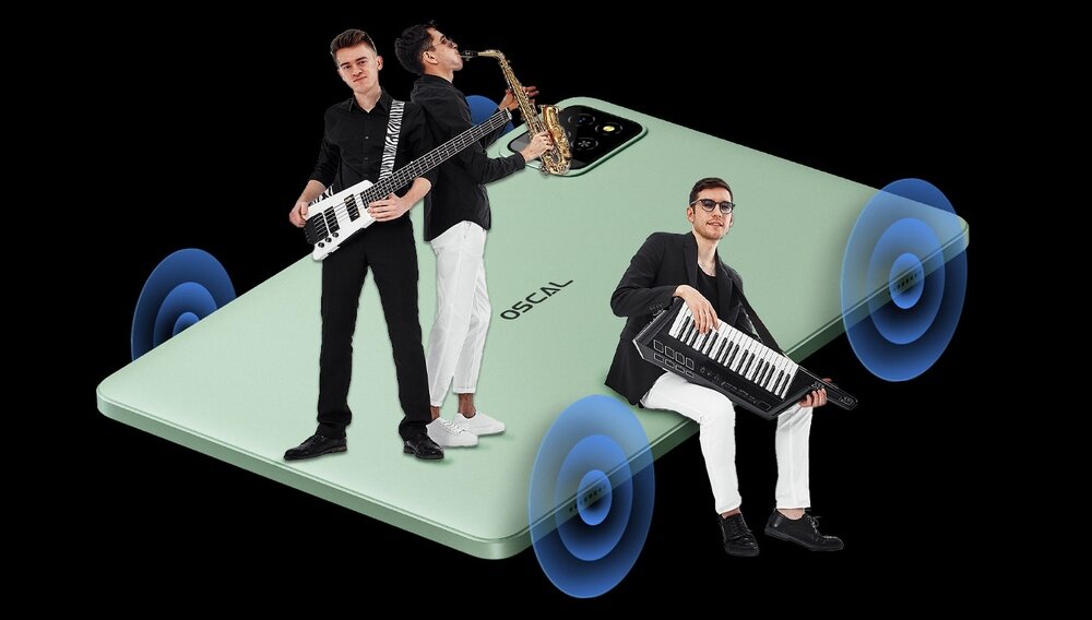 Tablet OSCAL Pad 30 Dwa głośniki Bluetooth 