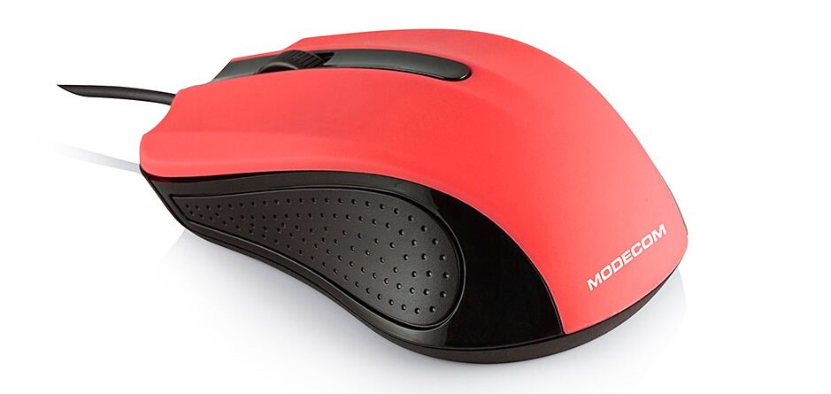 Mysz MODECOM M9 - rolka przewijania matowa powłoka ergonomia pracy
