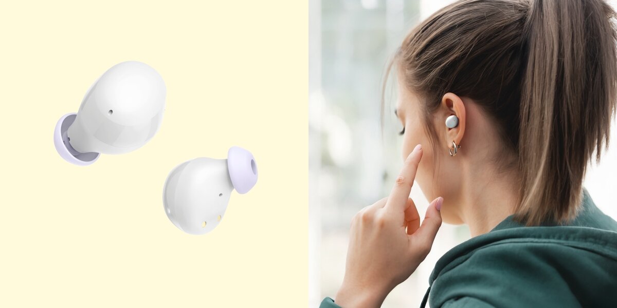 Słuchawki dokanałowe HAMA Freedom Buddy II - Lekkość i komfort, konstrukcja true wireless, waga, redukcja hałasów,  osoba z założonymi słuchawkami dokanałowymi