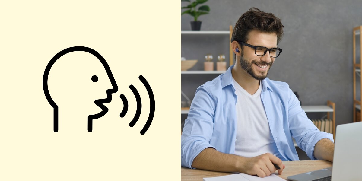 Słuchawki dokanałowe HAMA Freedom Buddy II - Sterowanie głosowe, osoba z założonymi słuchawkami dokanałowymi