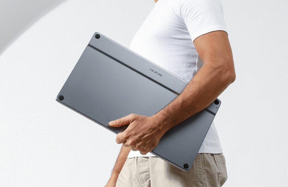 Tablet graficzny HUION Kamvas Pro 16 2.5K wygląd konstrukcja waga obudowa