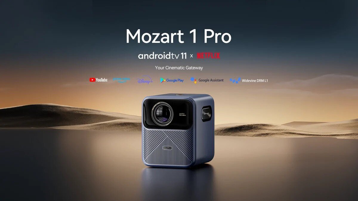 Projektor WANBO Mozart 1 Pro - Kinowe wrażenia w Twoim domu, projektor stojący na równej powierzni
