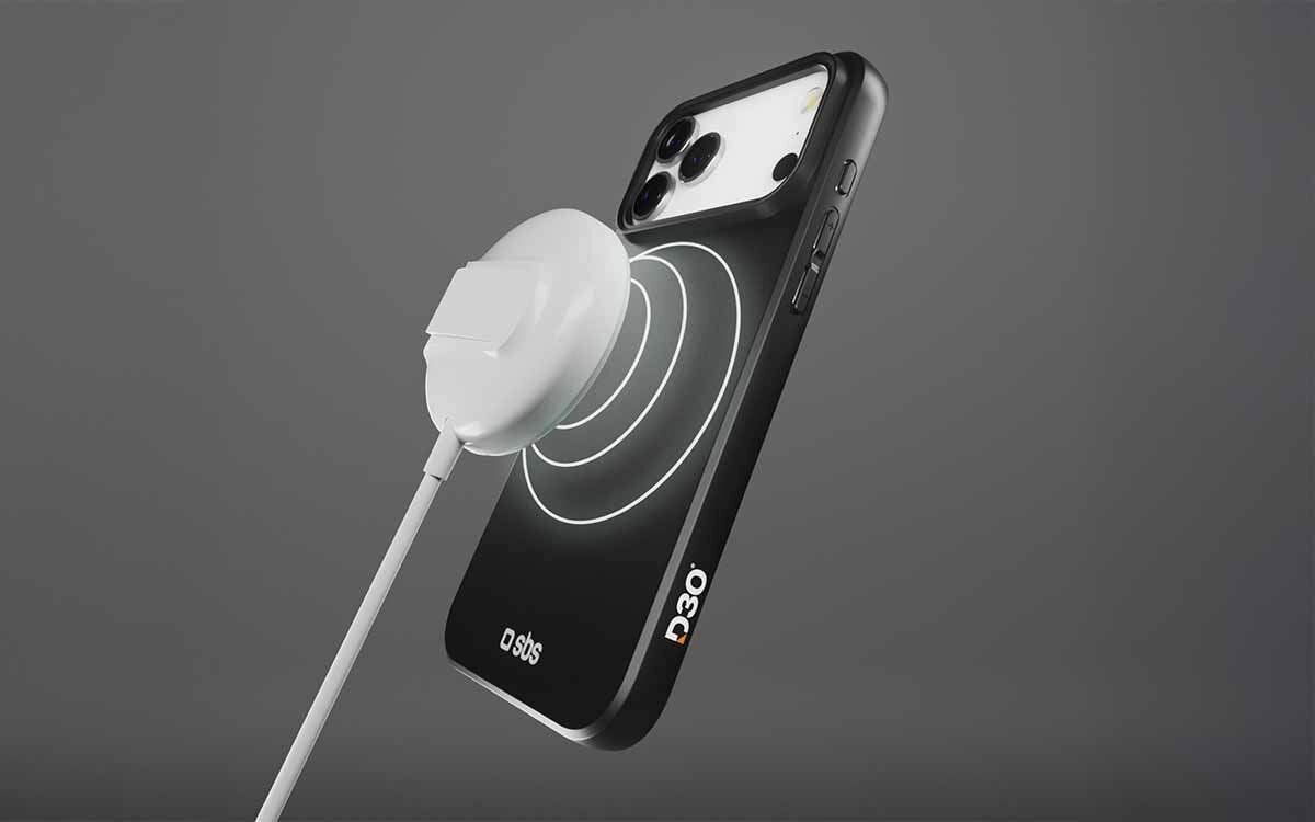 Etui SBS D3O Mag Full do Apple iPhone 17 Pro Czarny Oficjalny certyfikat D3O gwarantuje wysoką odporność na uderzenia.