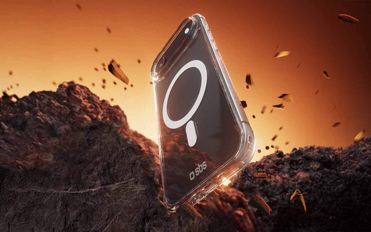 Etui SBS D3O Extreme Mag MagSafe do Apple iPhone Air Przezroczysty Zapewnia ochronę przed upadkami z obsługą MagSafe.