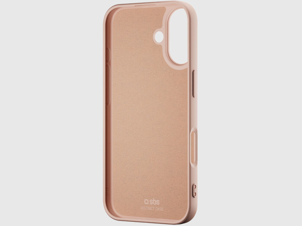 Etui SBS Instinct MagSafe do Apple iPhone 17 Różowy Etui Instinct z mikrofibrą chroniącą tył telefonu.