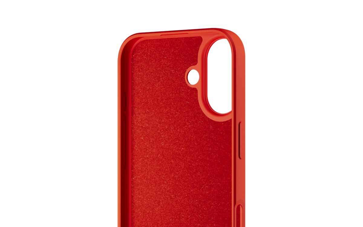 Etui SBS Instinct MagSafe do Apple iPhone 17 Czerwony Etui Instinct z mikrofibrą chroniącą tył telefonu.