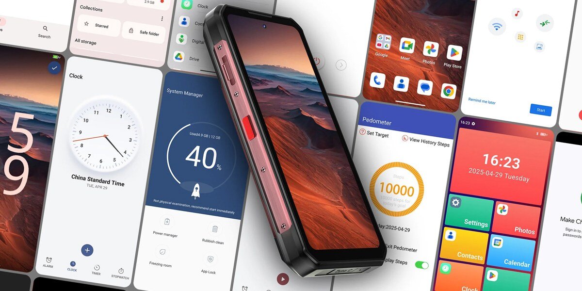 Smartfon OUKITEL WP56 ekran 6,8 FHD+ 120 Hz aparat 108 MP makro 2 MP kamera 32 MP