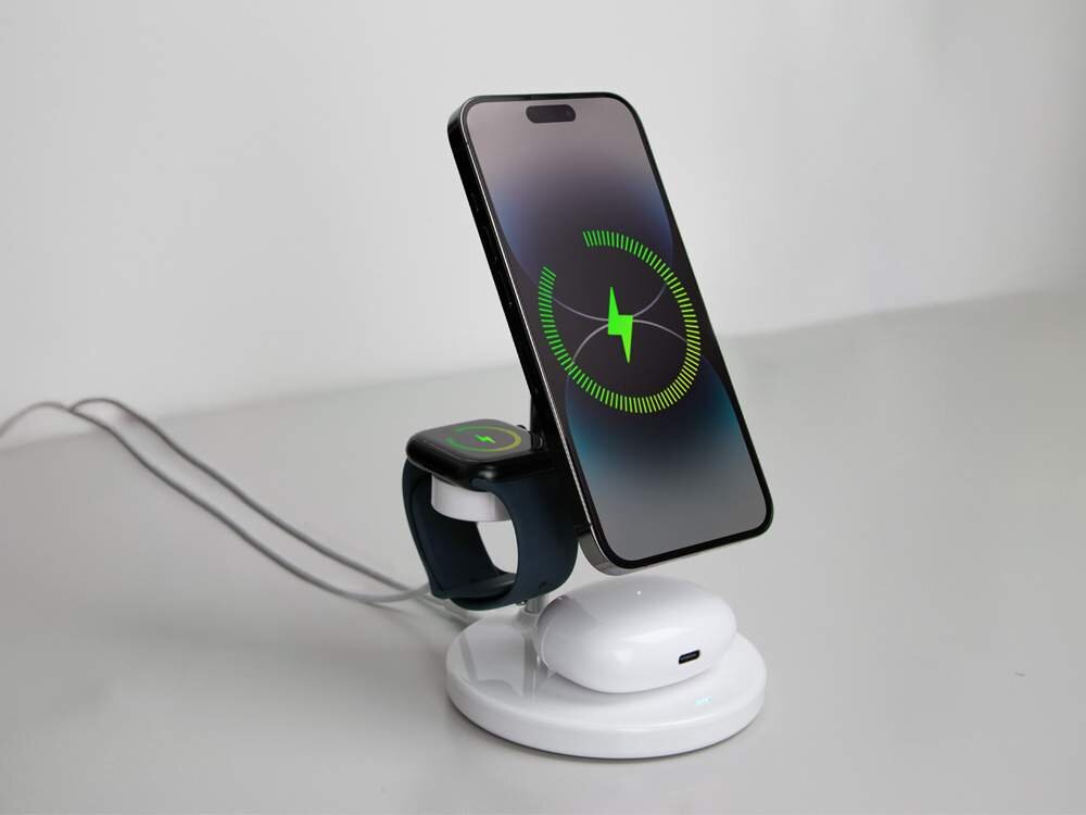 Ładowarka indukcyjna SBS MagSafe 3w1 15W Ładowanie dla wielu urządzeń