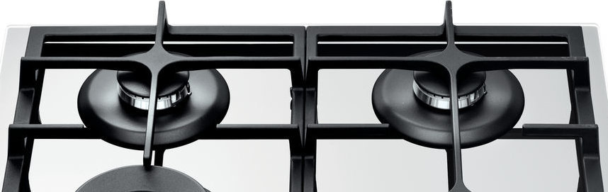 Płyta gazowa WHIRLPOOL AKT 6465/WH - Żeliwne ruszty pełnej szerokości