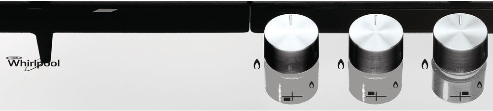 Płyta gazowa WHIRLPOOL AKT 6465/WH - Szczotkowane pokrętła