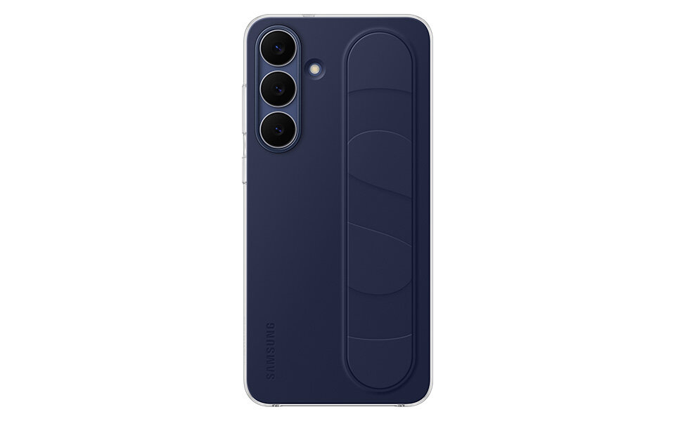 Ciemnoniebieskie etui Standing Grip dla Galaxy S25 FE Ciemnoniebieskie etui Standing Grip dla Galaxy S25 FE