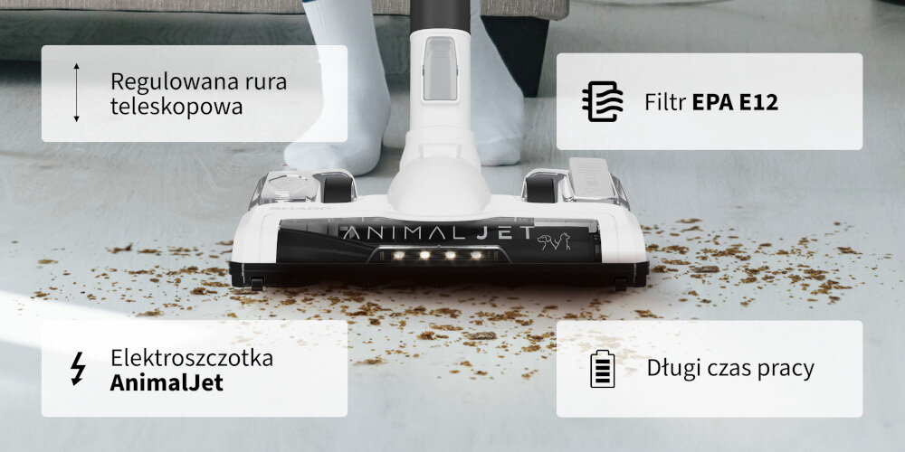 Odkurzacz SHARP SA-VP4001AQ Czterostopniowa filtracja Zmywalny filtr EPA12 czyszczenie