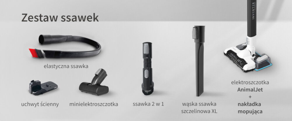 Odkurzacz SHARP SA-VP4001AQ zestaw akcesoria komplet wyposażenie
