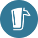 System mleczny LatteGo oznaczony ikoną System mleczny LatteGo oznaczony ikoną